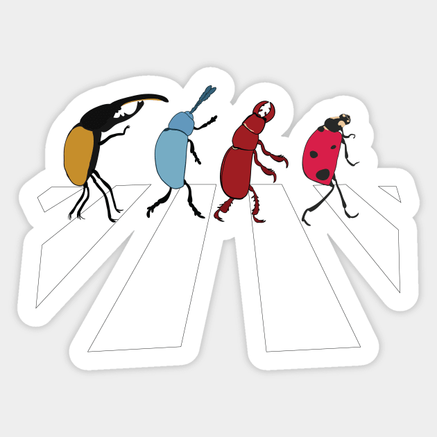 The Beetles Sticker by JP